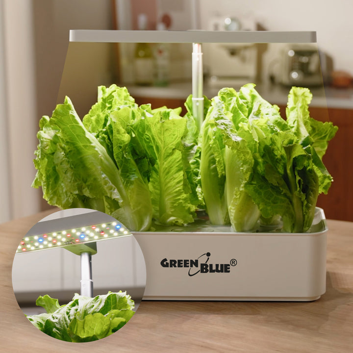 GreenBlue Intelligent Indoor Plant Growing System, SMART pot, 4L inhoud, voor 12 planten, full spectrum LED's, GB133