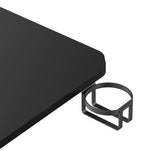 NanoRS gaming bureau, zwart, met koptelefoon- en bekerhouder, max. 75kg, afmetingen 1200x600x750mm, RS101