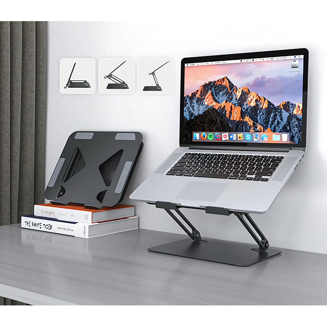 Verstelbare, ergonomische laptopstandaard 10-17 inch LAPTOP STAND Media-Tech MT2661