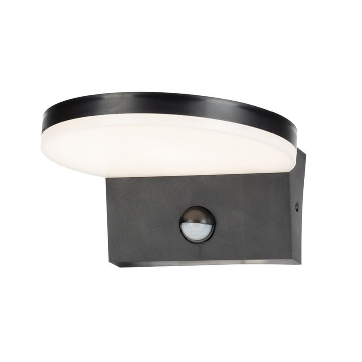 Rabalux buitenwandlamp, bewegingssensor, 9W, zwart, Batida
