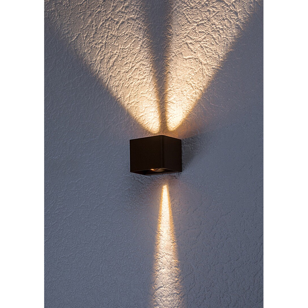 Rabalux Hallstatt - Wandlamp - Buitenwandlamp - IP54 - 10W - Bruin