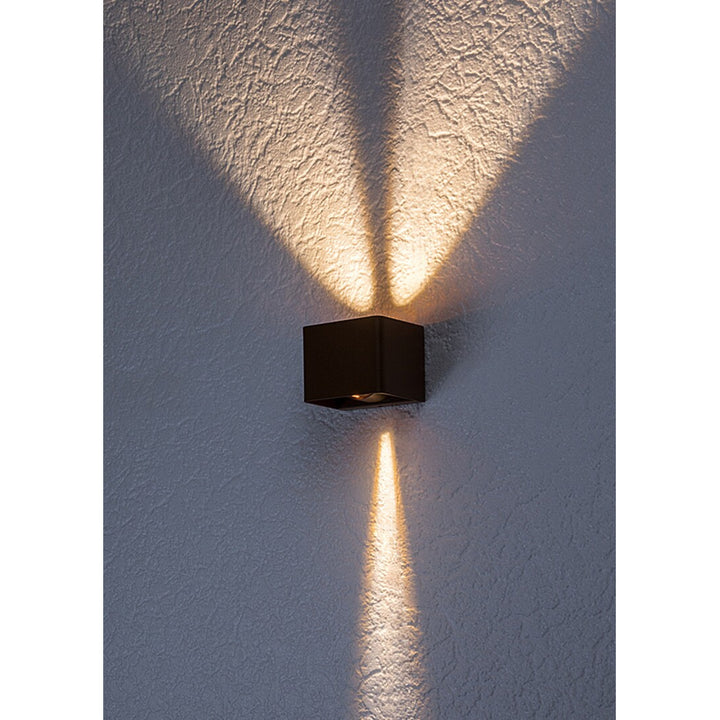 Rabalux Hallstatt - Wandlamp - Buitenwandlamp - IP54 - 10W - Bruin