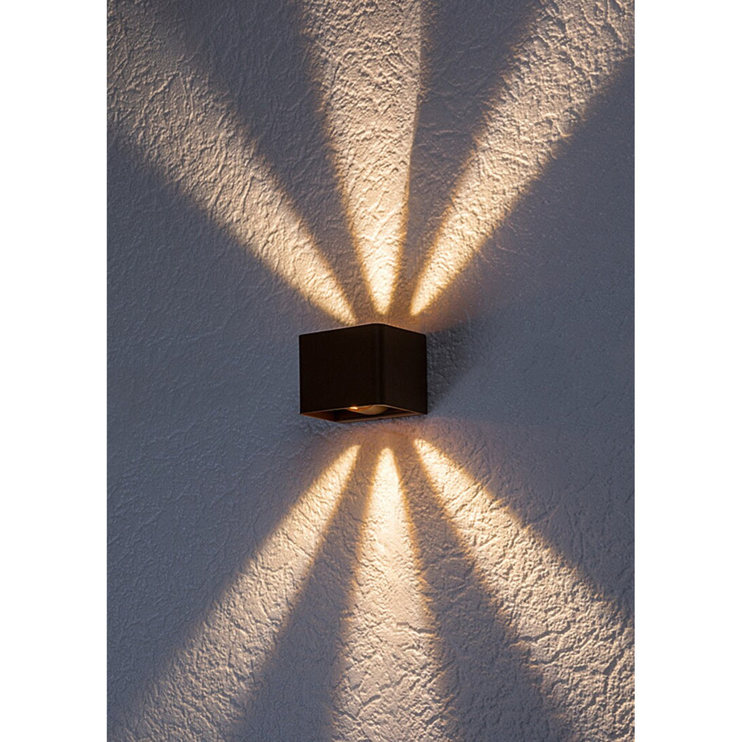 Rabalux Hallstatt - Wandlamp - Buitenwandlamp - IP54 - 10W - Bruin