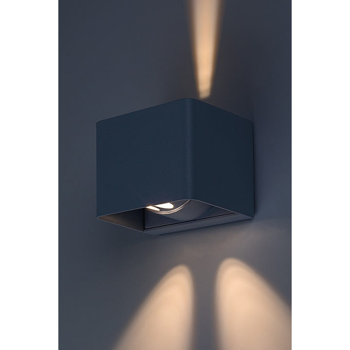 Rabalux Hallstatt - Wandlamp - Buitenwandlamp - IP54 - 10W - Grijs
