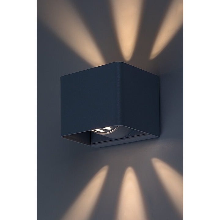 Rabalux Hallstatt - Wandlamp - Buitenwandlamp - IP54 - 10W - Grijs
