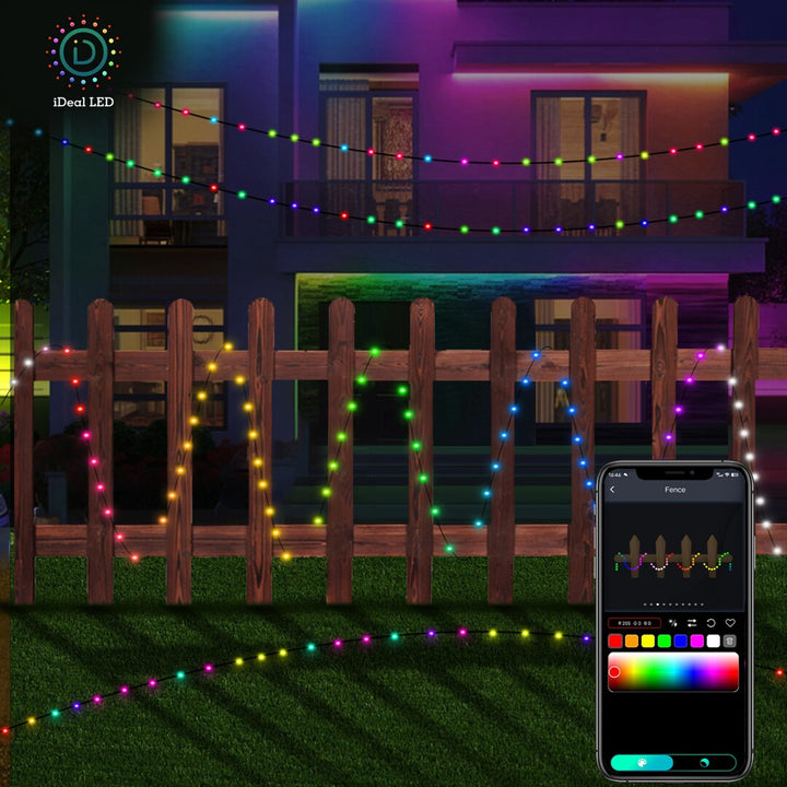 Rabalux buitenverlichting, RGB LED string, IP44, Wi-Fi, Bluetooth, Biri