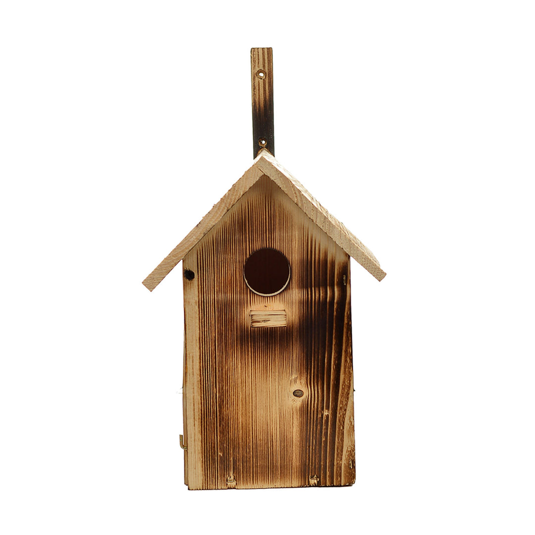 Inklapbaar houten vogelhuisje 25x33x13 cm houtgestookt