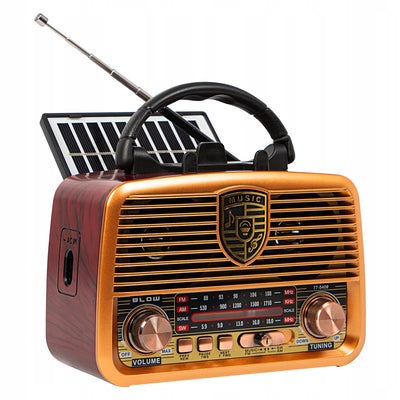 Draagbare radio op zonne-energie AM/FM BT BLOW RA10