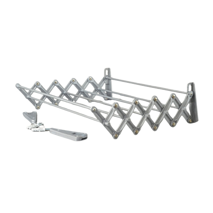 ABJ wasdroger, wandmodel, opvouwbaar, grijs, 100 cm