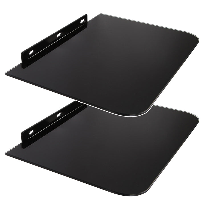 Maclean DVD-rek, max. 10kg, glas, MC-738, 2 stuks