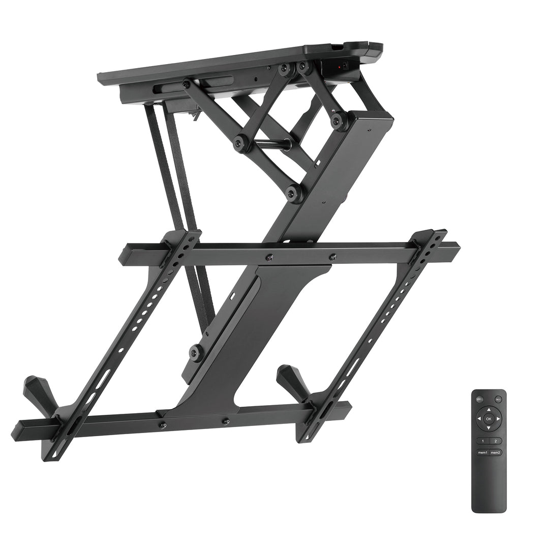 Maclean elektrische plafond TV-beugel, max VESA 600x400, voor schuine wanden, afstandsbediening, 32"-70", 35kg, MC-880 + Maclean HDMI 2.1a kabel, 3m, 8K HDR, MCTV-442