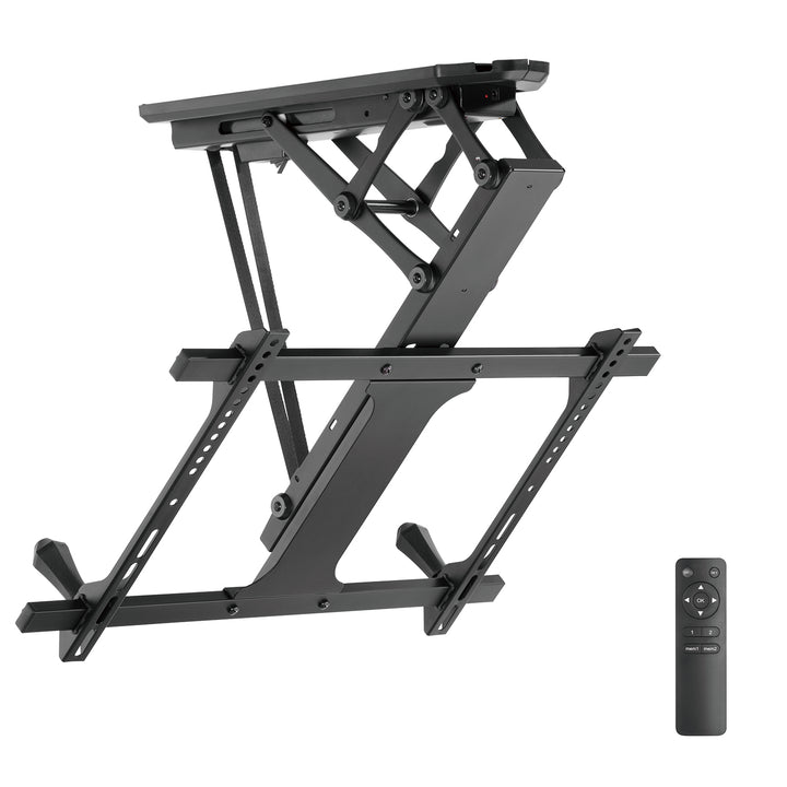 Maclean elektrische plafond TV-beugel, max VESA 600x400, voor schuine wanden, afstandsbediening, 32"-70", 35kg, MC-880 + Maclean HDMI 2.1a kabel, 3m, 8K HDR, MCTV-442