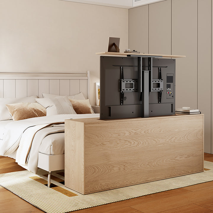 Elektrische uittrekbare steun voor Maclean, TUYA, 37''-80'', VESA 600x400, max 60kg, MC-866T + HDMI 2.0 4K 3D UHD 1,8m KABEL 48 bit