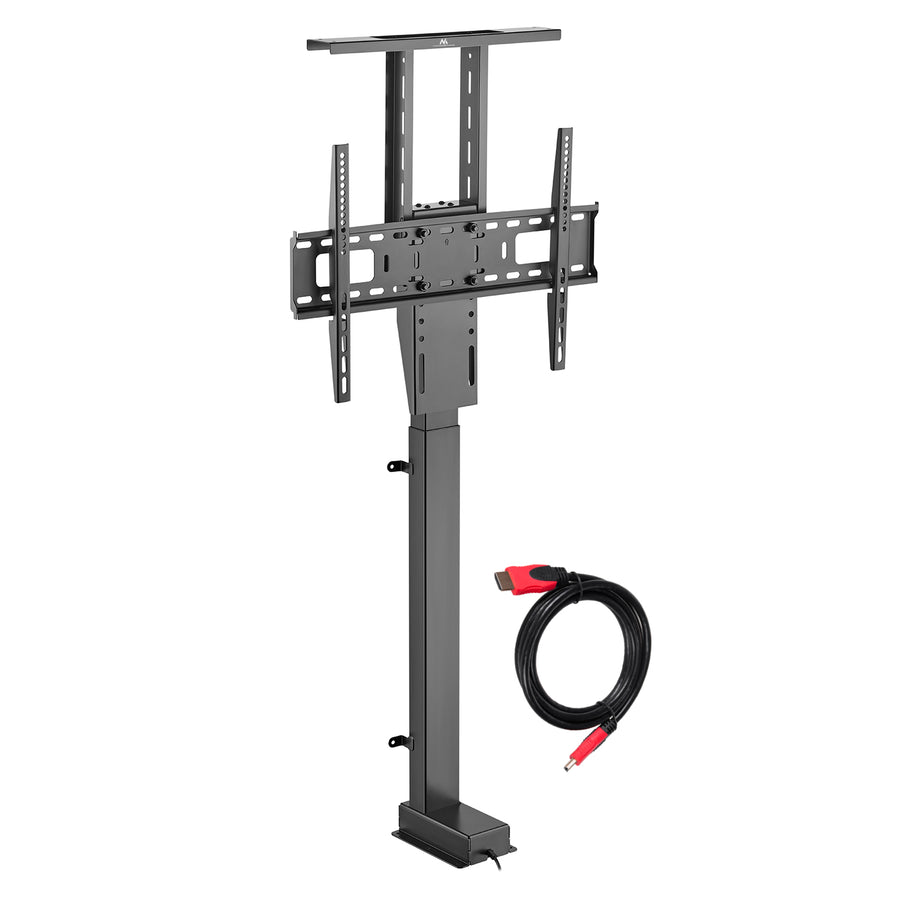 Elektrische uittrekbare steun voor Maclean, TUYA, 37''-80'', VESA 600x400, max 60kg, MC-866T + HDMI 2.0 4K 3D UHD 1,8m KABEL 48 bit