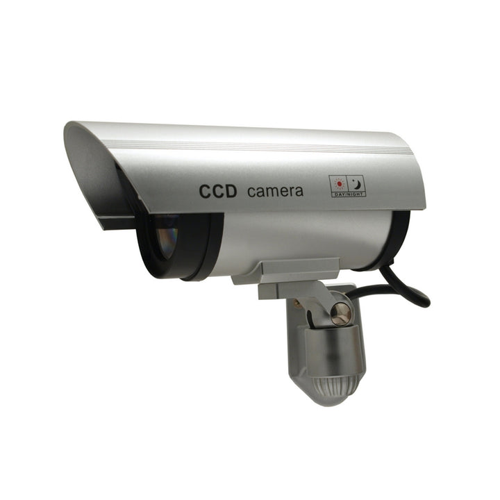 Dummy camera met knipperende LED IR1100 S IR voor buiten, zilver, 4 stuks