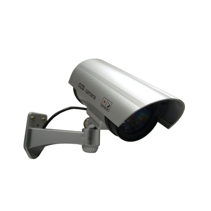 Dummy camera met knipperende LED IR1100 S IR voor buiten, zilver, 4 stuks