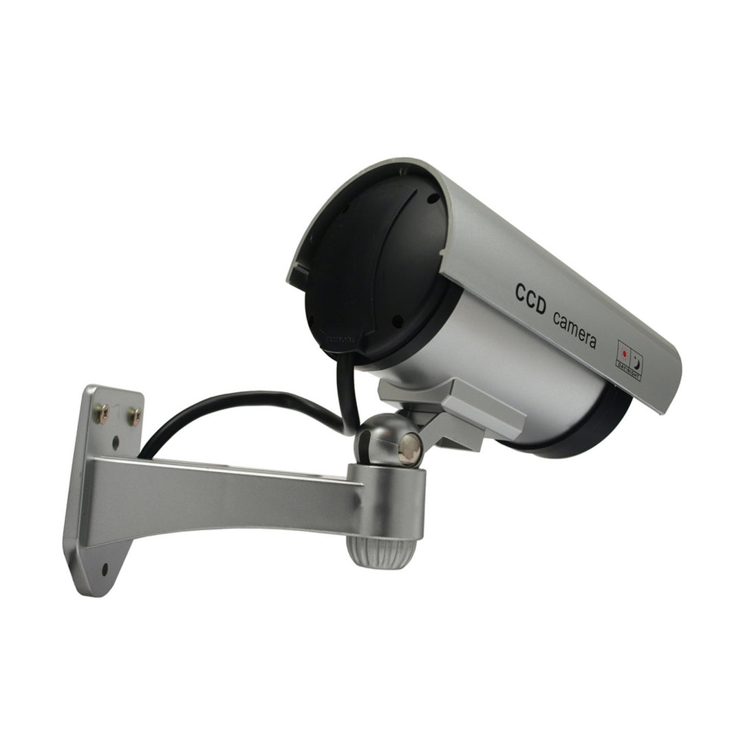Dummy camera met knipperende LED IR1100 S IR voor buiten, zilver, 4 stuks