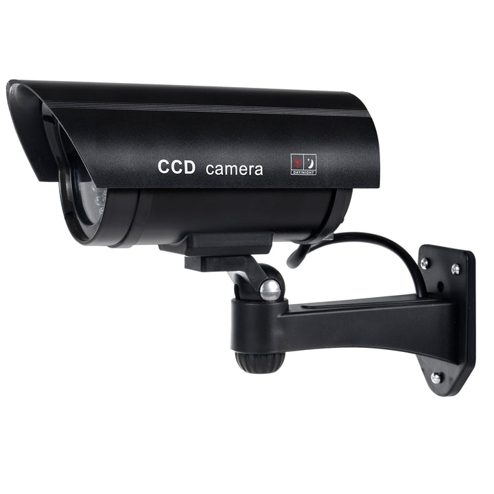 Dummy camera met knipperende LED IR1100 B IR voor buiten, zwart, 4 stuks