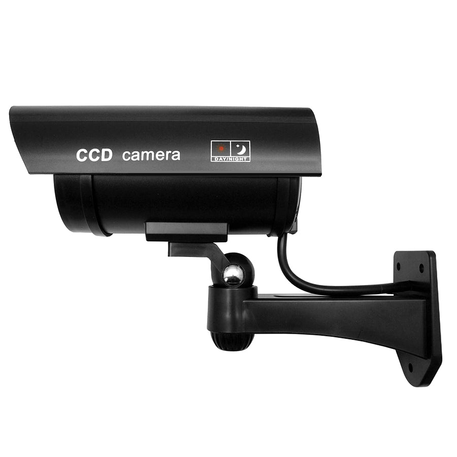 Dummy camera met knipperende LED IR1100 B IR voor buiten, zwart, 4 stuks