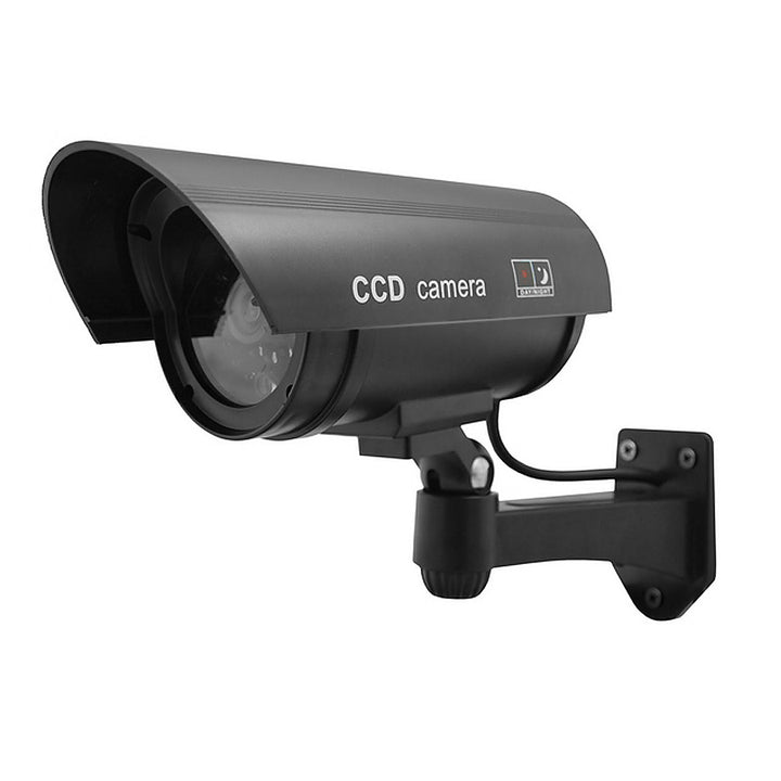 Dummy camera met knipperende LED IR1100 B IR voor buiten, zwart, 4 stuks