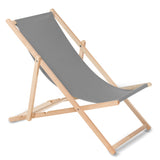 GreenBlue GB183 beuken classic ligstoel grijs, 4 stuks