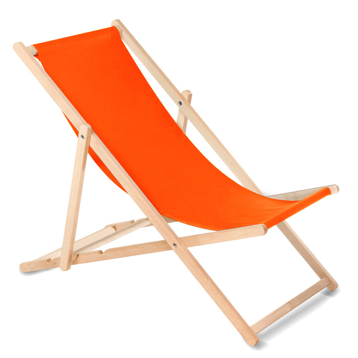 GreenBlue GB183 beuken classic ligstoel oranje, 4 stuks