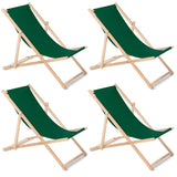 GreenBlue GB183 beuken classic ligstoel donkergroen, 4 stuks