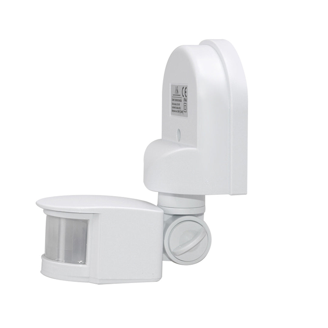 Maclean - Set van 2 stuks - bewegings- en schemersensor voor wandmontage, 180°, max. 1200W, zwart-wit, MCE25