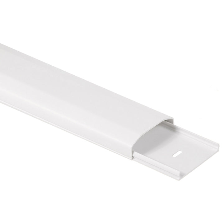 Maclean kabelafdekstrip, systeemplastic 60x20x750mm, MC-695 W + Maclean hoekkabelafdekstrip MC-697 W 127x127x21,5 mm systeemplastic