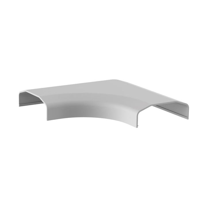 Maclean kabelafdekstrip, systeemplastic 60x20x750mm, MC-695 W + Maclean hoekkabelafdekstrip MC-697 W 127x127x21,5 mm systeemplastic