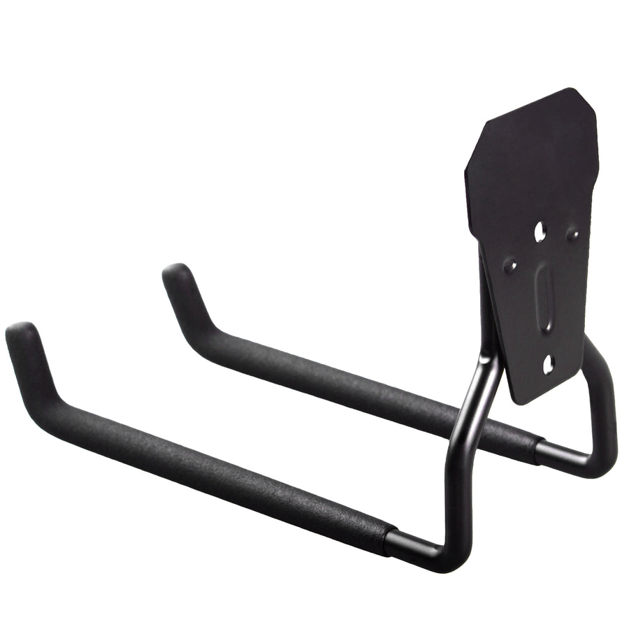 Maclean garage muurhaak, voor banden, tuingereedschap, ladder, tuinslangen, staal, max. belasting 35kg, MC-439 + garage stalen muurhaak 35kg zwart
