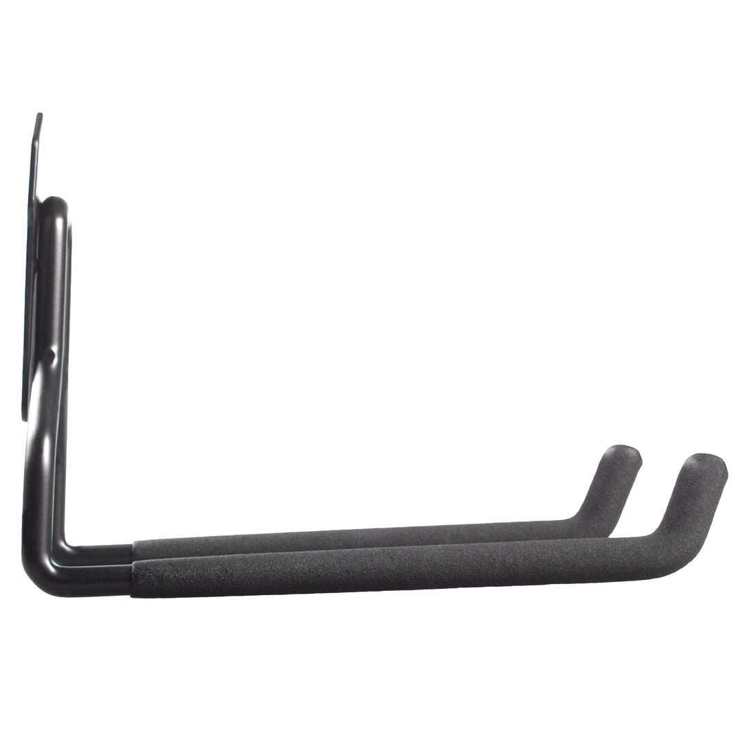 Maclean garage muurhaak, voor banden, tuingereedschap, ladder, tuinslangen, staal, max. belasting 35kg, MC-439 + garage stalen muurhaak 35kg zwart