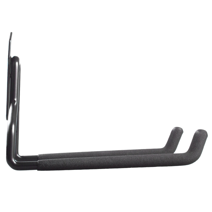 Maclean garage muurhaak, voor banden, tuingereedschap, ladder, tuinslangen, staal, max. belasting 35kg, MC-439 + garage stalen muurhaak 35kg zwart