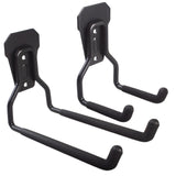 Maclean garage muurhaak, voor banden, tuingereedschap, ladder, tuinslangen, staal, max. belasting 35kg, MC-439 + garage stalen muurhaak 35kg zwart