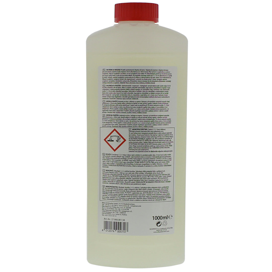 Ontkalker voor koffiezetapparaten, waterkokers, 1 liter, universeel, Scanpart