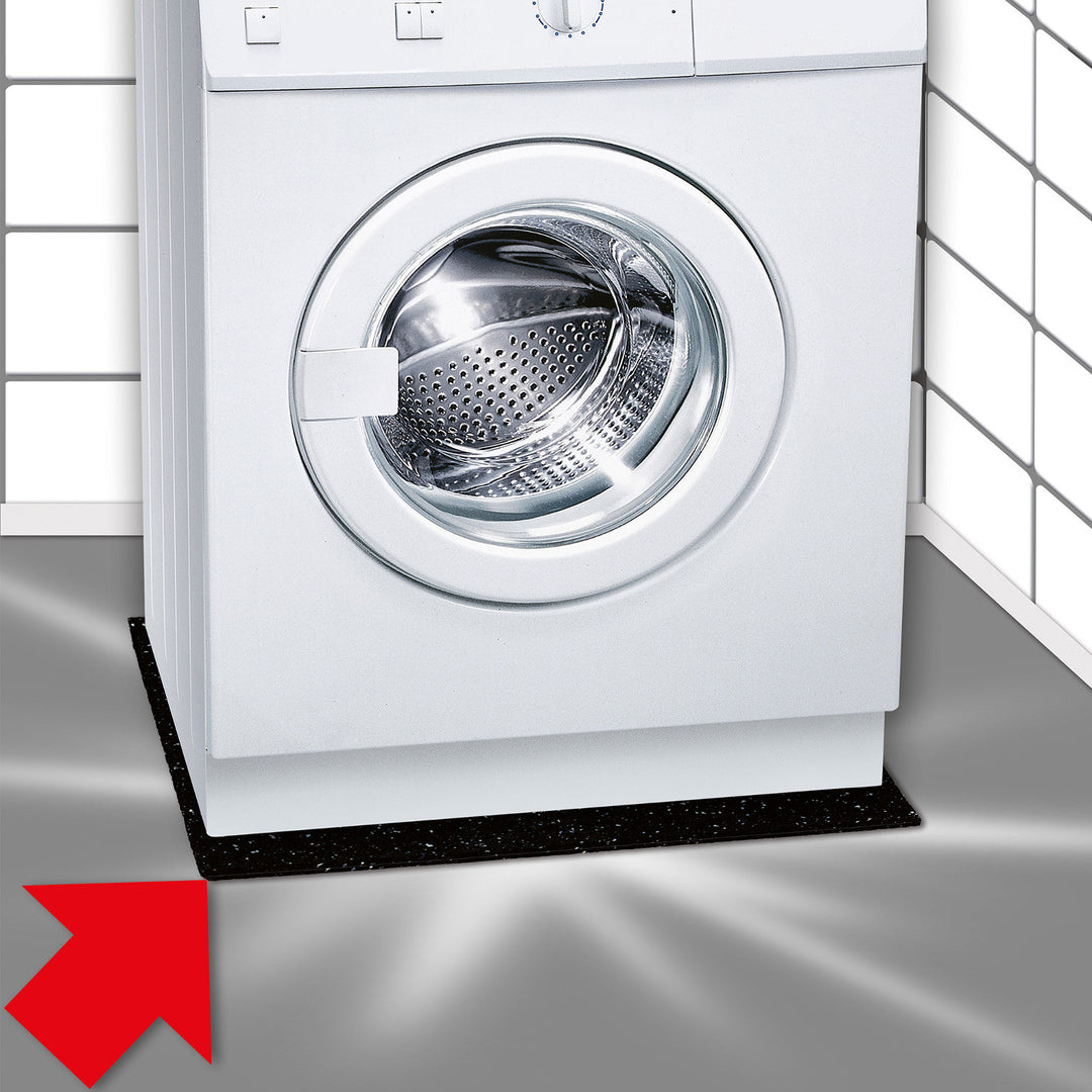 Scanpart anti-trillingsmat voor wasmachine - Trillingsdemper - Onderzetter - Extra dik - 60 x 60 x 0.8 cm