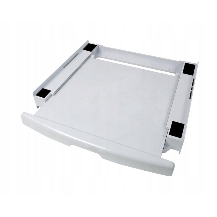 Universele was-droogcombinatie, uittrekbare plank, 60 cm, wit, Scanpart
