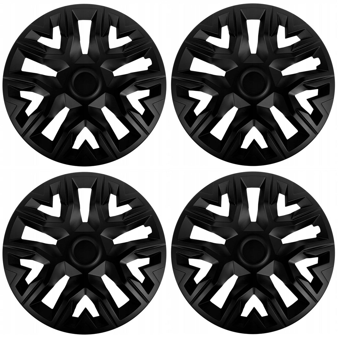 NRM De Beste 16'' universele wieldoppen matzwart 4 stuks