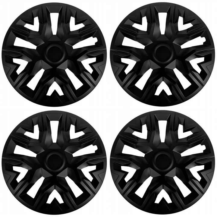 NRM De Beste 16'' universele wieldoppen matzwart 4 stuks