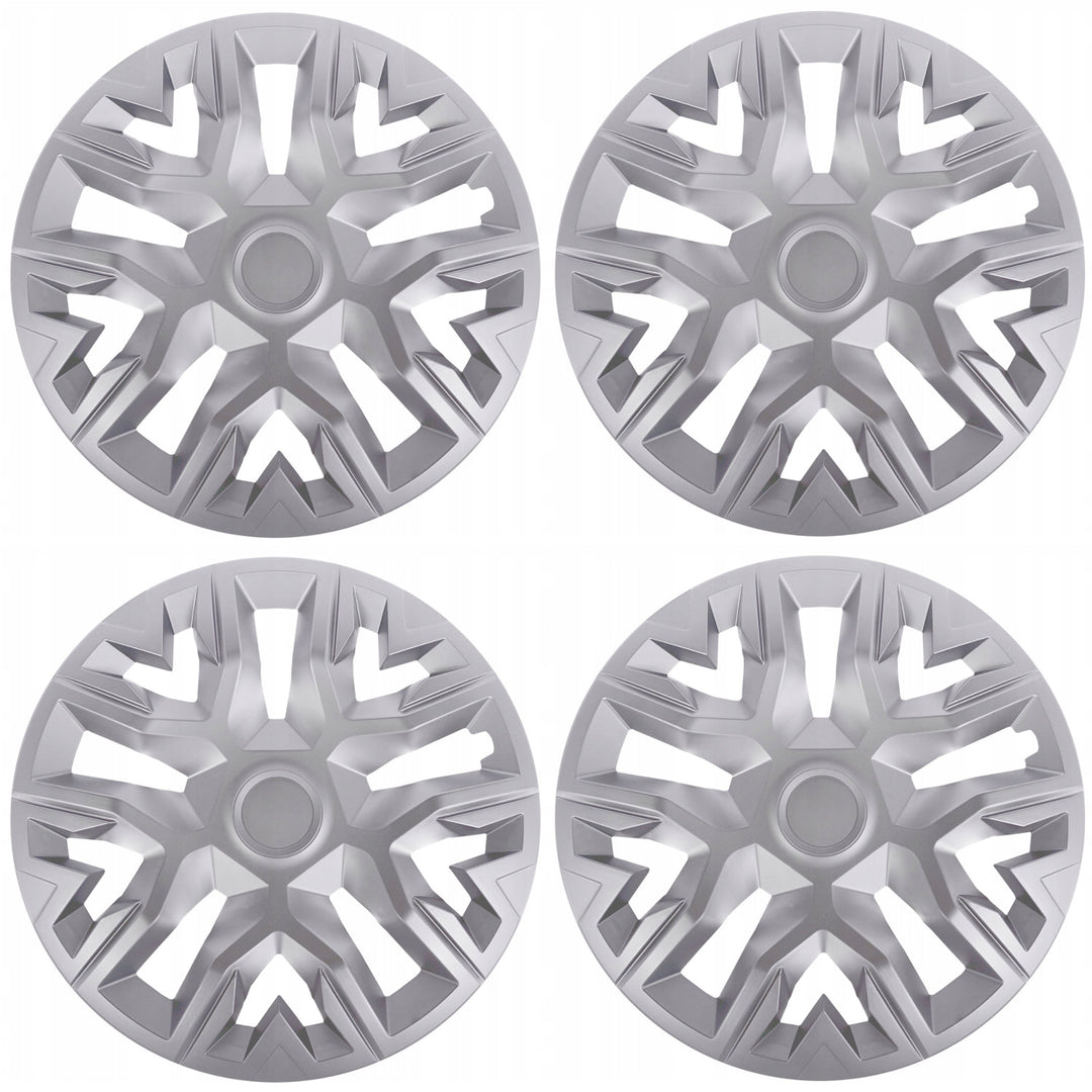 Universele wieldoppen 14'' NRM De Beste zilver 4 stuks