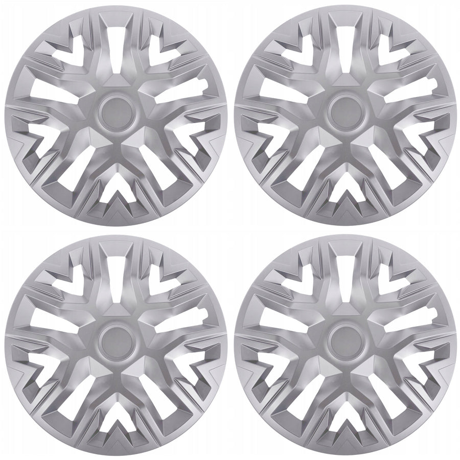 Universele wieldoppen 16'' NRM De Beste zilver 4 stuks