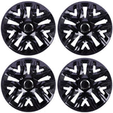Universele wieldoppen 14'' NRM Perfecto zwart gelakt 4 stuks