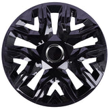 Universele wieldoppen 14'' NRM Perfecto zwart gelakt 4 stuks