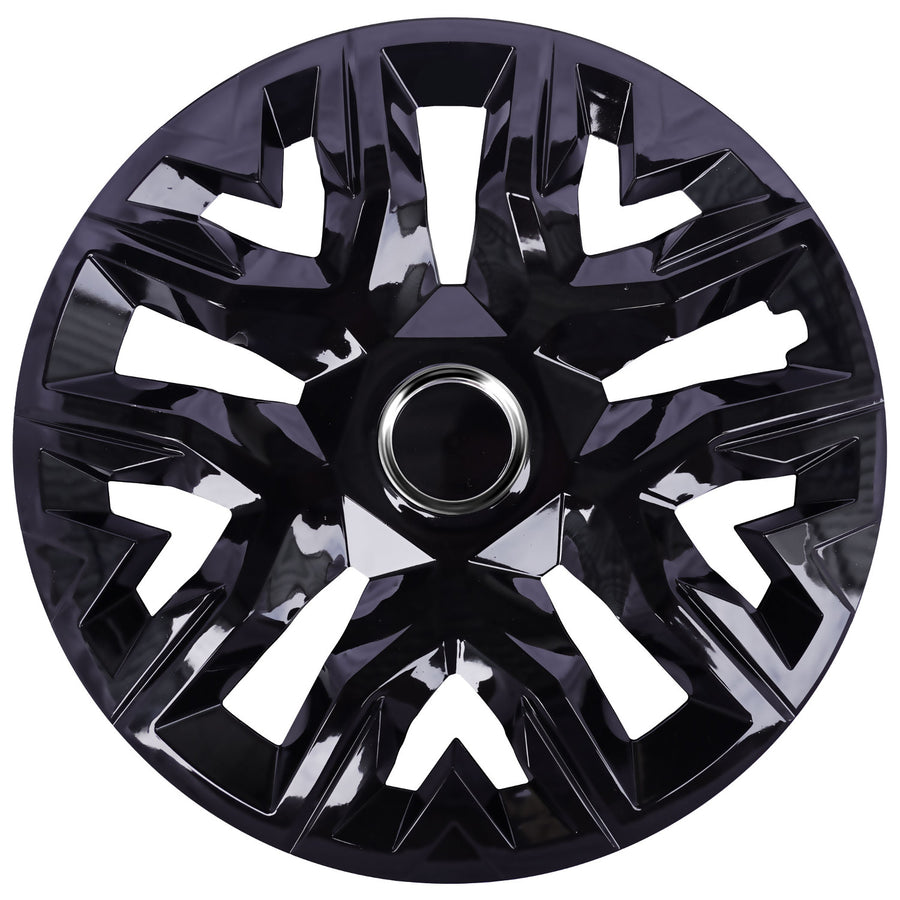Universele wieldoppen 14'' NRM Perfecto zwart gelakt 4 stuks