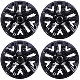 Universele wieldoppen 15'' NRM Perfecto zwart gelakt 4 stuks