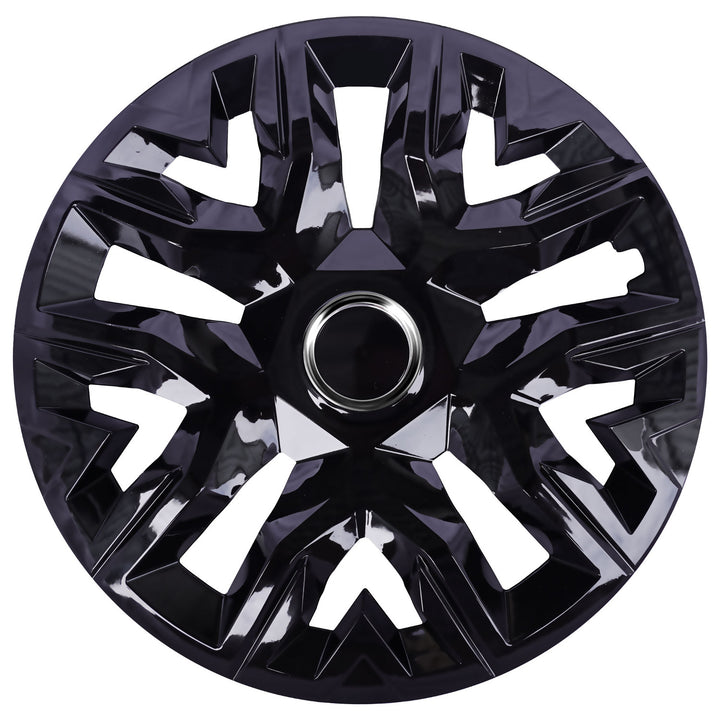 Universele wieldoppen 15'' NRM Perfecto zwart gelakt 4 stuks