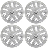Universele wieldoppen 14'' NRM Perfecto zilver gelakt 4 stuks
