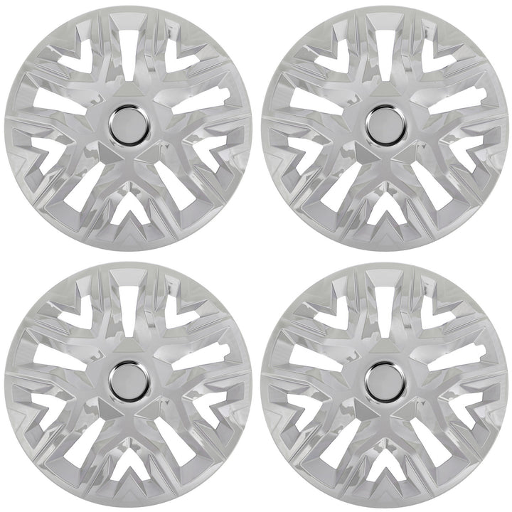Universele wieldoppen 14'' NRM Perfecto zilver gelakt 4 stuks
