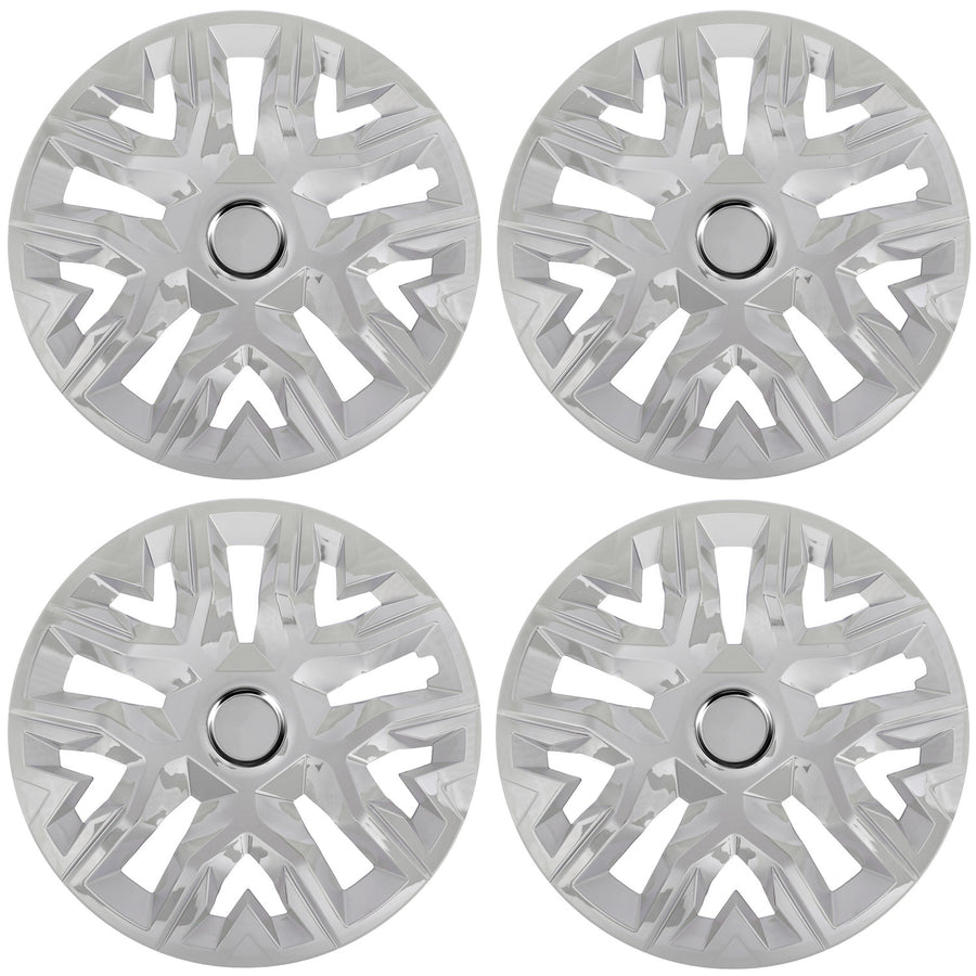 Universele wieldoppen 14'' NRM Perfecto zilver gelakt 4 stuks