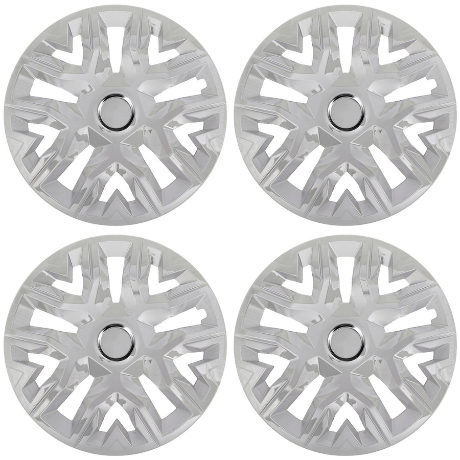 Universele wieldoppen 15'' NRM Perfecto zilver gelakt 4 stuks